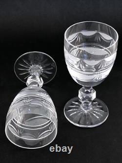 SUBLIME 2 anciens VERRES A VIN CRISTAL LORRAINE modèle Empire 14 cm NO BACCARAT