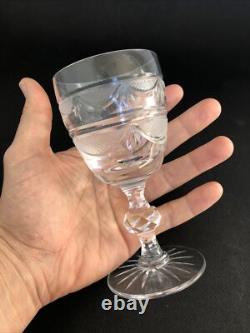SUBLIME 2 anciens VERRES A VIN CRISTAL LORRAINE modèle Empire 14 cm NO BACCARAT
