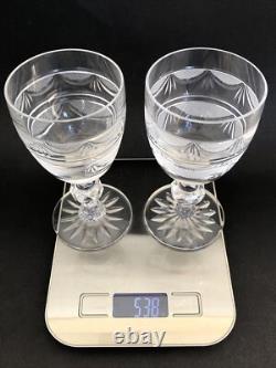 SUBLIME 2 anciens VERRES A VIN CRISTAL LORRAINE modèle Empire 14 cm NO BACCARAT
