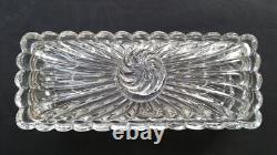 SUBLIME ancienne GRANDE BOITE en CRISTAL signé BACCARAT modèle BAMBOU TORS