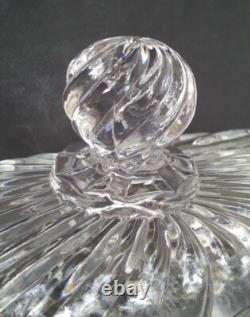 SUBLIME ancienne GRANDE BOITE en CRISTAL signé BACCARAT modèle BAMBOU TORS