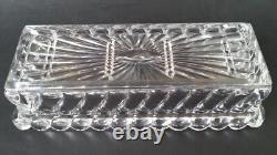 SUBLIME ancienne GRANDE BOITE en CRISTAL signé BACCARAT modèle BAMBOU TORS