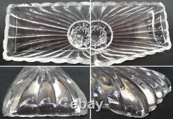 SUBLIME ancienne GRANDE BOITE en CRISTAL signé BACCARAT modèle BAMBOU TORS