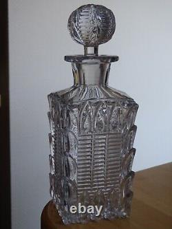 Saint Louis 1840 Ancienne Carafe A Liqueur Cristal Mouler