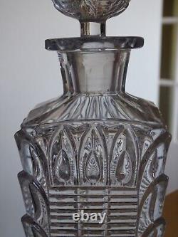 Saint Louis 1840 Ancienne Carafe A Liqueur Cristal Mouler