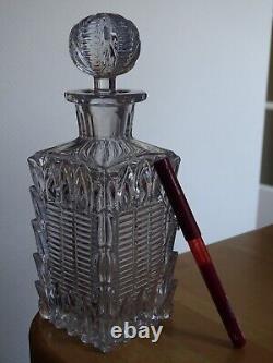 Saint Louis 1840 Ancienne Carafe A Liqueur Cristal Mouler