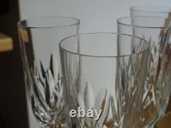 Saint Louis 4 Anciennes Flutes A Champagne Cristal Tailler Modele Monaco 1950