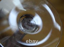 Saint Louis 4 Anciennes Flutes A Champagne Cristal Tailler Modele Monaco 1950