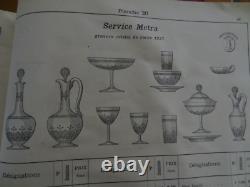 Saint Louis 4 Anciens Verres A Vin Du Rhn En Cristal Vert Modele Metra