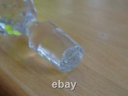 Saint Louis Ancien Service A Liqueur Cristal Vert Gravure Florale Art Nouveau