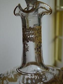 Saint Louis Ancien Service A Liqueur En Cristal Gravure Talma Gold