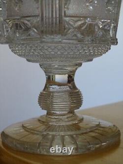 Saint Louis Ancien Verre A Eau Cristal Mouler Sablee Gothique 1840 Charles X