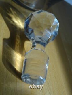 Saint Louis Ancienne Carafe A Vin En Cristal Modele Gravure Florale Art Nouveau