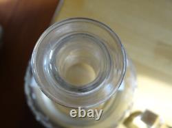 Saint Louis Ancienne Carafe A Vin En Cristal Modele Gravure Florale Art Nouveau