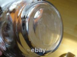 Saint Louis Ancienne Carafe A Vin En Cristal Modele Gravure Florale Art Nouveau