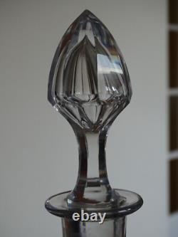 Saint Louis Ancienne Carafe A Vin Ou Eau Cristal Gravure Modele Vendome 1920