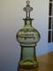Saint Louis Ancienne Carafe Vert A Liqueur Cristal Gold Gravure Art Nouveau