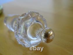 Saint Louis Ancienne Carafe Vert A Liqueur Cristal Gold Gravure Art Nouveau