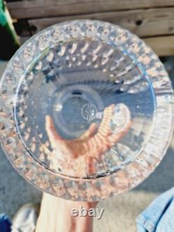 Saint Louis Ancienne Grande Carafe Pichet Cristal Taillé Et Gravé Signé TBE