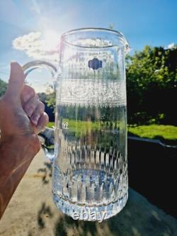 Saint Louis Ancienne Grande Carafe Pichet Cristal Taillé Et Gravé Signé TBE