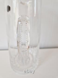 Saint Louis Ancienne Grande Carafe Pichet Cristal Taillé Et Gravé Signé TBE