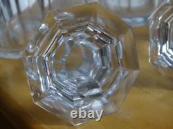 Saint Louis Ancienne Paire Carafes Cave A Liqueur Cristal Tailler Caton 19 Eme