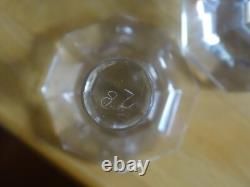 Saint Louis Ancienne Paire Carafes Cave A Liqueur Cristal Tailler Caton 19 Eme