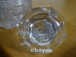 Saint Louis Charles X Ancienne Carafe Liqueur En Cristal Mouler Epoque 1830