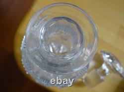 Saint Louis Charles X Ancienne Carafe Liqueur En Cristal Mouler Epoque 1830