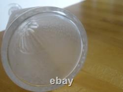 Saint Louis Cristal Ancienne Carafe A Liqueur Art Nouveau Modele Decor Givre Or