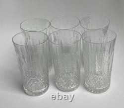 Saint-Louis / France 6 anciens verres /gobelets en cristal modèle Tommy