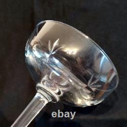 Serie De 8 Anciennes Coupes A Champagne En Cristal Val Saint Lambert
