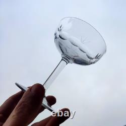 Serie De 8 Anciennes Coupes A Champagne En Cristal Val Saint Lambert