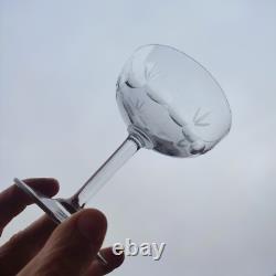 Serie De 8 Anciennes Coupes A Champagne En Cristal Val Saint Lambert