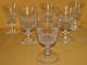 S&eacute;rie de 6 verres &agrave; eau anciens en cristal Baccarat Saint-Louis XIX&egrave;me