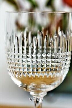 Série de 6 verres à eau en cristal de Baccarat modèle Nancy anciens