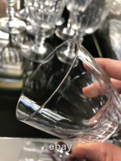 Série de 8 grands verres anciens BACCARAT modèle GONDOLE 15 cm