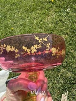 Service À Fruit En Cristal Et Ouraline Ancienne Antique Baccarat Fruit
