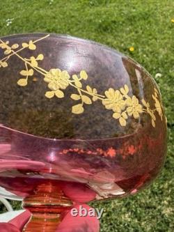 Service À Fruit En Cristal Et Ouraline Ancienne Antique Baccarat Fruit
