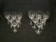 Service De 6 Anciens Verres A Eau + 6 Verres A Vin Gravés Baccarat XIXème