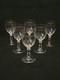 Service De 6 Anciens Verres A Vin Gravés Baccarat XIXème