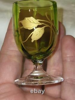 Service à liqueur/apéritif en cristal Baccarat, Doré, Ancienne