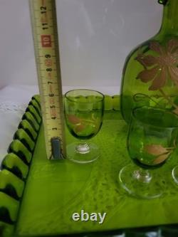 Service à liqueur/apéritif en cristal Baccarat, Doré, Ancienne