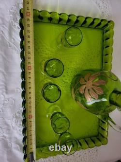 Service à liqueur/apéritif en cristal Baccarat, Doré, Ancienne