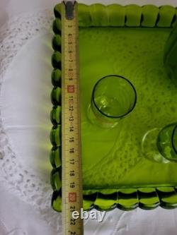 Service à liqueur/apéritif en cristal Baccarat, Doré, Ancienne