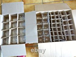 Service de 41 verres anciens en cristal gravé style Baccarat st louis