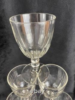 Service de 6 Verres Baccarat Modèle Médicis Cristal Ancien Français XIXe