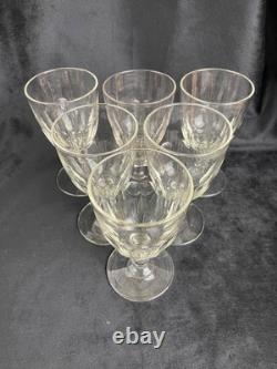 Service de 6 Verres Baccarat Modèle Médicis Cristal Ancien Français XIXe