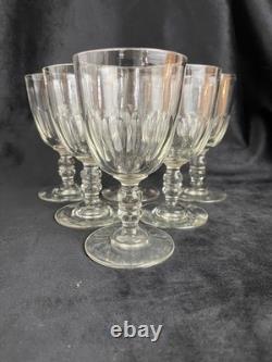 Service de 6 Verres Baccarat Modèle Médicis Cristal Ancien Français XIXe
