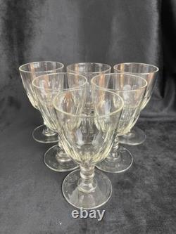 Service de 6 Verres Baccarat Modèle Médicis Cristal Ancien Français XIXe